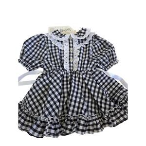 Numi Black Gingham Dress
